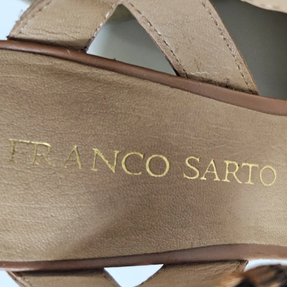 ☆ FRANCO SARTO Dalton Retro Wedge Espadrille